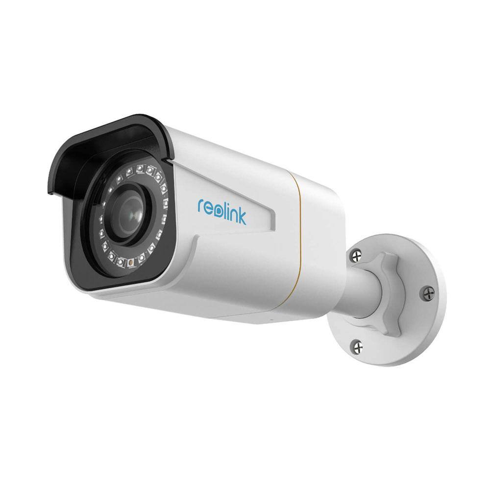 REOLINK NVS 8 Channel 4K Plus 2TB HDD Built-in Wired Security Camera System with NVR and 4x Smart Bullet Security Cameras, White