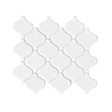 MSI Retro Bianco Arabesque 10.63 in. x 8.84 in. x 6mm Matte Porcelain Mesh-Mounted Mosaic Tile (10.95 sq. ft. / case)
