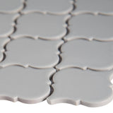 MSI Retro Gray Arabesque 13.19 in. x 11.22 in. x 6mm Glossy Porcelain Mesh-Mounted Mosaic Tile (10.95 sq. ft. / case)
