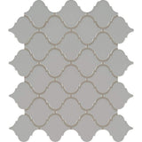 MSI Retro Gray Arabesque 13.19 in. x 11.22 in. x 6mm Glossy Porcelain Mesh-Mounted Mosaic Tile (10.95 sq. ft. / case)