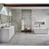MSI Retro Gray Arabesque 13.19 in. x 11.22 in. x 6mm Glossy Porcelain Mesh-Mounted Mosaic Tile (10.95 sq. ft. / case)