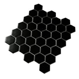 MSI Retro Black Hexagon 11.63 in. x 12.75 in. Matte Porcelain Floor and Wall Tile (14.4 sq. ft./Case)