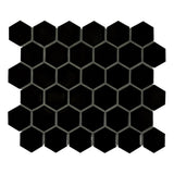 MSI Retro Black Hexagon 11.63 in. x 12.75 in. Matte Porcelain Floor and Wall Tile (14.4 sq. ft./Case)