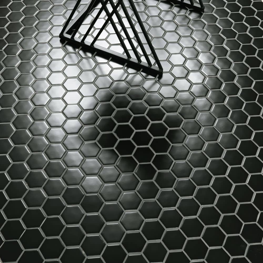MSI Retro Black Hexagon 11.63 in. x 12.75 in. Matte Porcelain Floor and Wall Tile (14.4 sq. ft./Case)