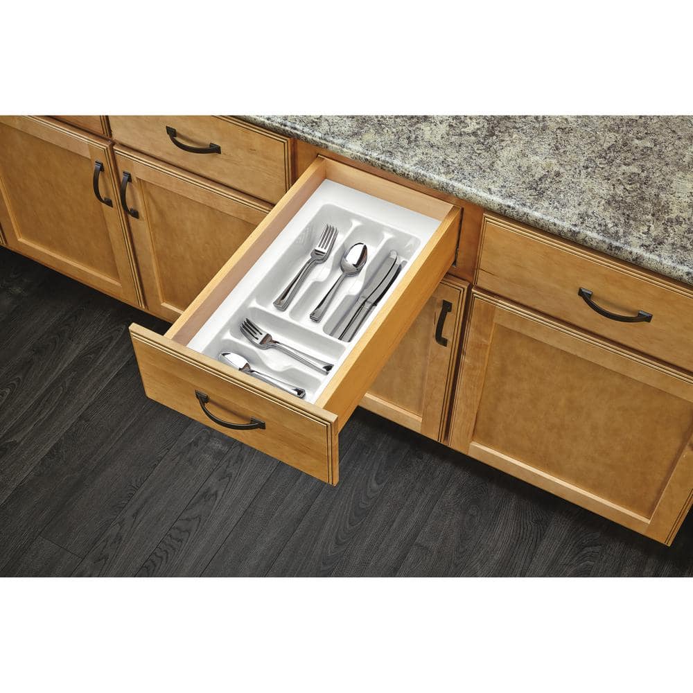 Rev-A-Shelf 21.25 in x 8.625 in Plastic Cutlery Insert Drawer Organizer