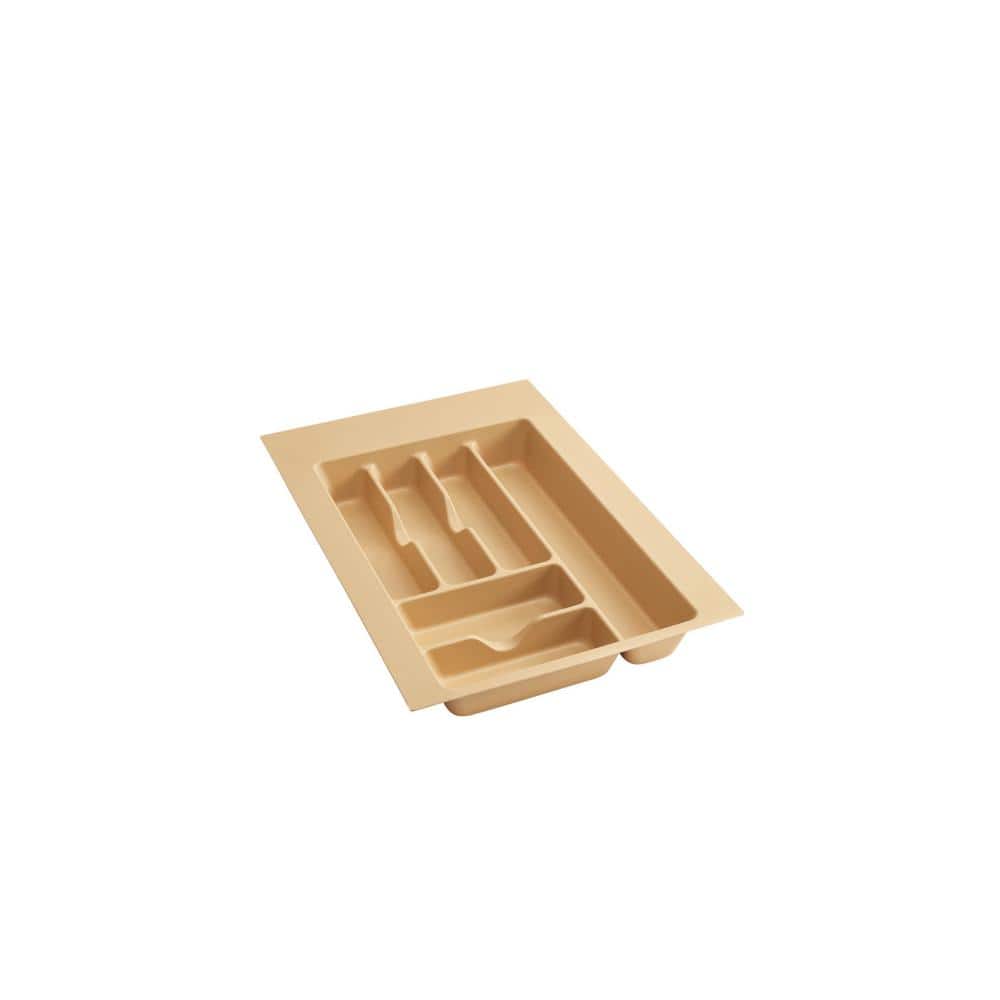 Rev-A-Shelf Medium Almond Cutlery Tray Drawer Insert, 14.25 in W x 21.25 in D (CT-2A-52)
