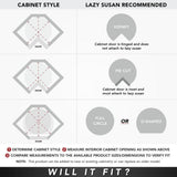 Rev-A-Shelf Value Line Polymer Full-Circle 2-Shelf Lazy Susans for Corner Wall Cabinets