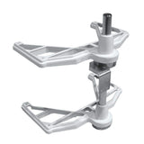Rev-A-Shelf 2-Shelf White 31 in. Lazy Susan Half-Moon Polymer Blind Cabinet