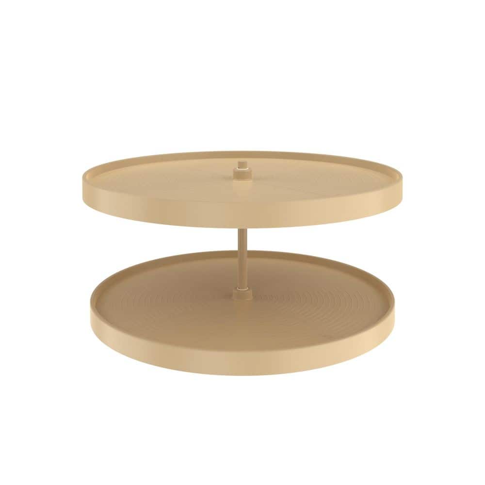 Rev-A-Shelf 32 in. Almond Polymer Full-Circle Lazy Susan, 2-Shelf Bottom-Mount