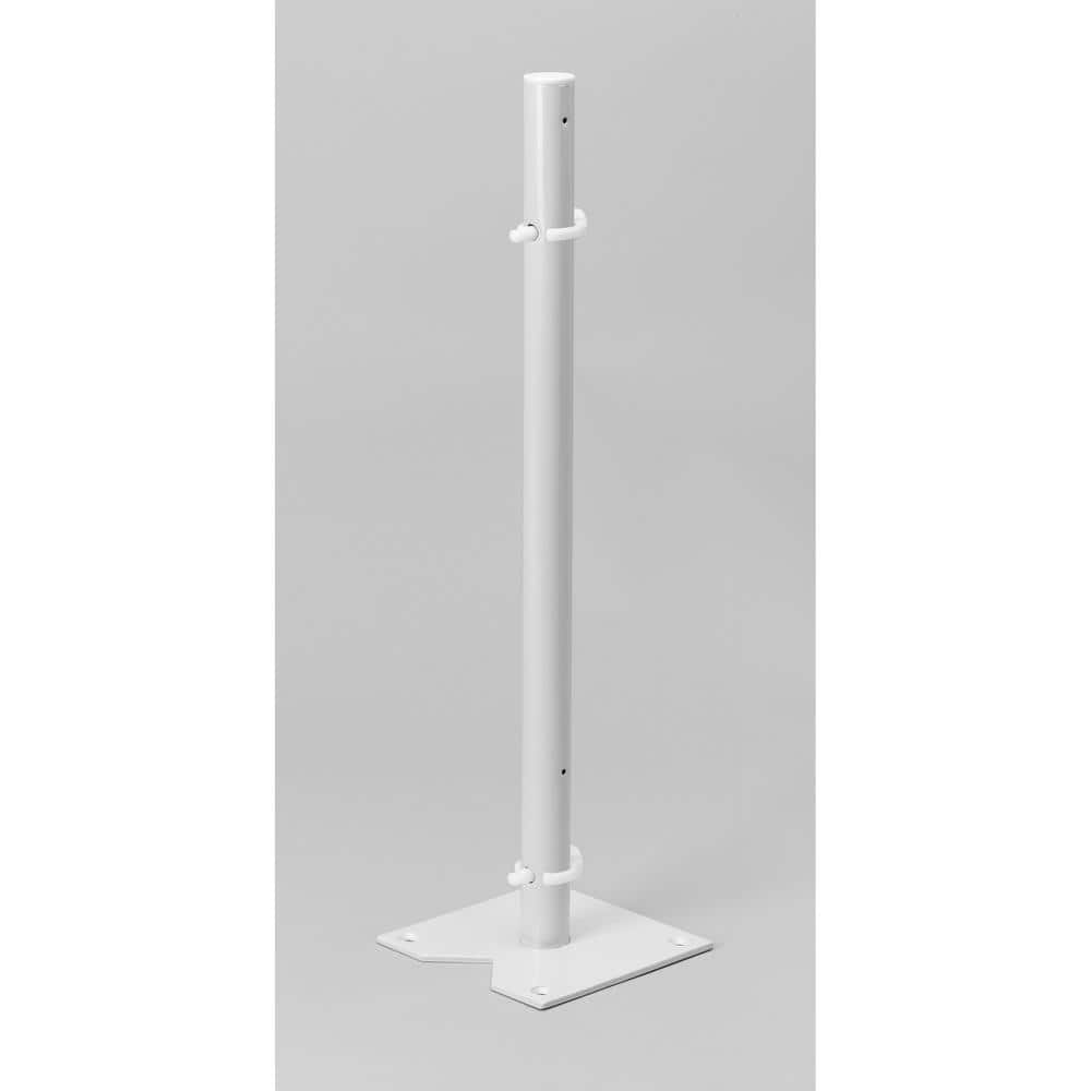 Rev-A-Shelf 18 in. H x 32 in. W x 32 in. D White Polymer Kidney Shape Bottom Mount 2-Shelf Lazy Susan Set