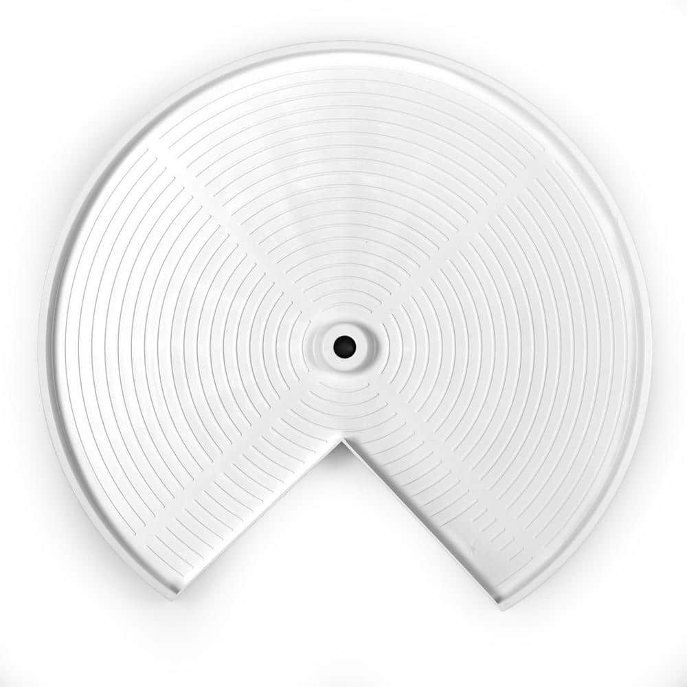 Rev-A-Shelf 2-Shelf Almond 24 in. Lazy Susan Pic-Cut Polymer