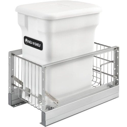 Rev-A-Shelf 24-Quart Plastic Soft Close Pull Out Trash Can