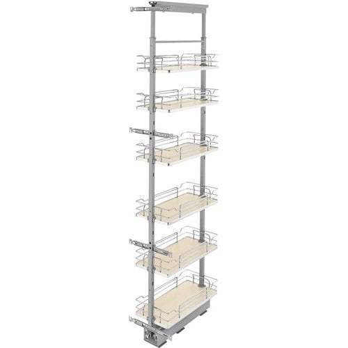 Rev-A-Shelf 10-in W x 74-in H 5-Tier Pull Out Metal Soft Close Baskets & Organizers