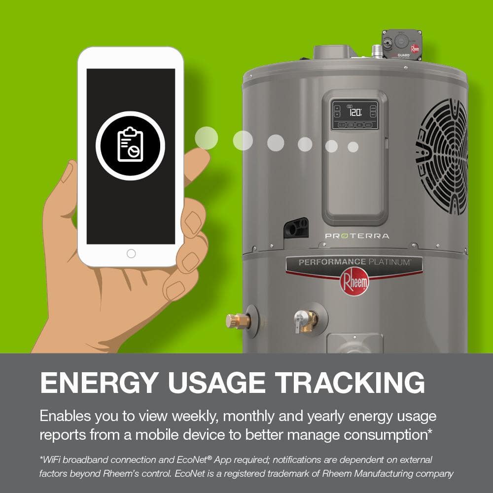 Rheem Performance Platinum 65 Gal. Smart High Efficiency Hybrid Heat Pump Water Heater with 10-Year Warranty