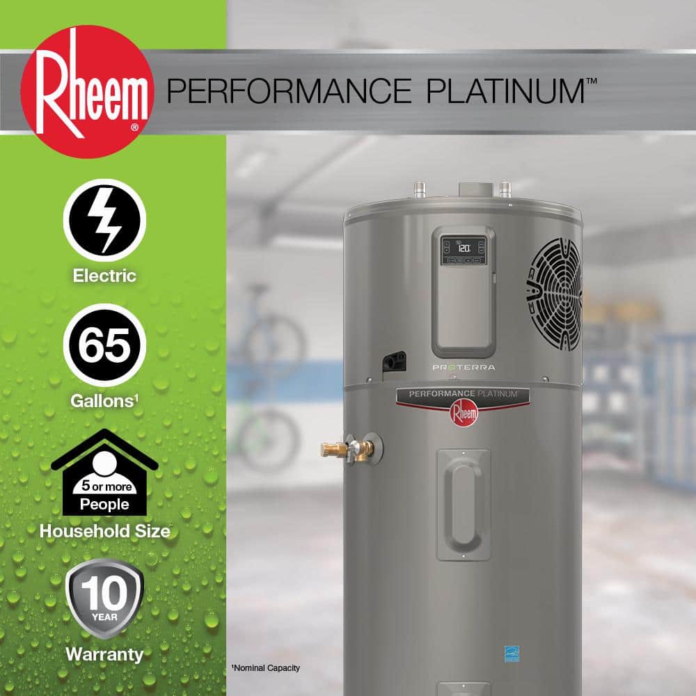 Rheem Performance Platinum 65 Gal. Smart High Efficiency Hybrid Heat Pump Water Heater with 10-Year Warranty