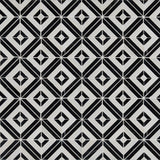 MSI Rhombix Nero 12 in. x 12 in. Polished Marble Mesh-Mounted Floor and Wall Tile (10 sq. ft./Case)