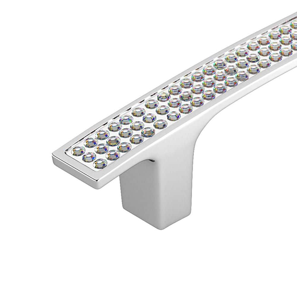 Richelieu Vence 3-3/4 in. (96 mm) Center-to-Center Crystal Chrome Cabinet/Drawer Pull
