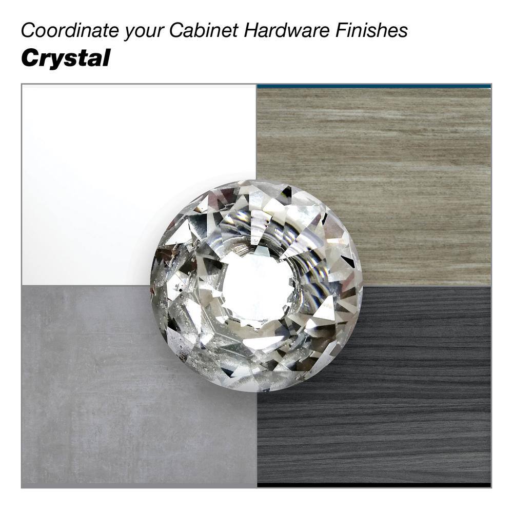 Richelieu Vence 3-3/4 in. (96 mm) Center-to-Center Crystal Chrome Cabinet/Drawer Pull