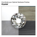 Richelieu Vence 3-3/4 in. (96 mm) Center-to-Center Crystal Chrome Cabinet/Drawer Pull