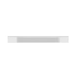 Richelieu Viareggio 7-9/16 in. (192 mm) Center-to-Center White Aluminum Contemporary Finger Drawer Pull