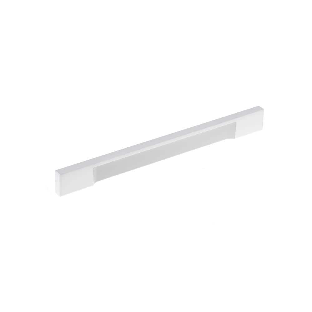Richelieu Viareggio 7-9/16 in. (192 mm) Center-to-Center White Aluminum Contemporary Finger Drawer Pull