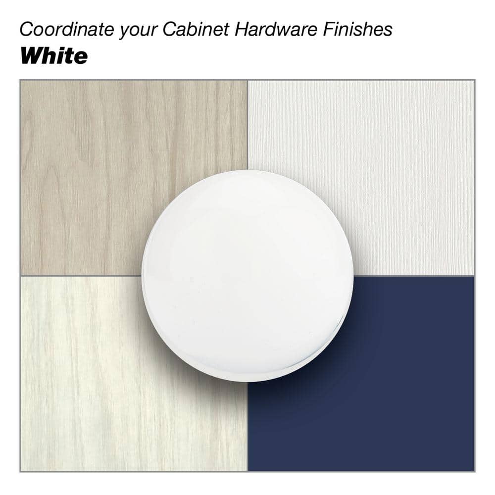 Richelieu Viareggio 7-9/16 in. (192 mm) Center-to-Center White Aluminum Contemporary Finger Drawer Pull