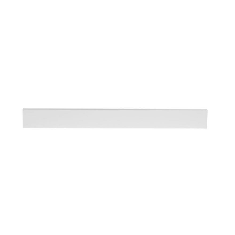 Richelieu Viareggio 7-9/16 in. (192 mm) Center-to-Center White Aluminum Contemporary Finger Drawer Pull