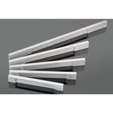 Richelieu Viareggio 7-9/16 in. (192 mm) Center-to-Center White Aluminum Contemporary Finger Drawer Pull