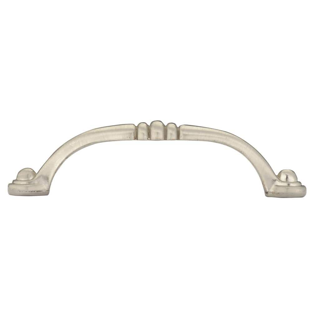 Richelieu 3-3/4 in. (96 mm) Center-to-Center Brushed Nickel Traditional Drawer Pull
