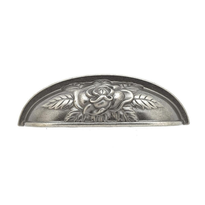 Richelieu 3-3/4 in. (96 mm) Center-to-Center Traditional Pewter Cup Pull - Provence Collection