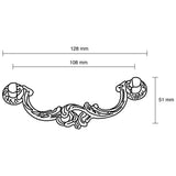 Richelieu 4-1/4 in. (108 mm) Center-to-Center Burnished Brass Traditional Pendant and Ring Pull