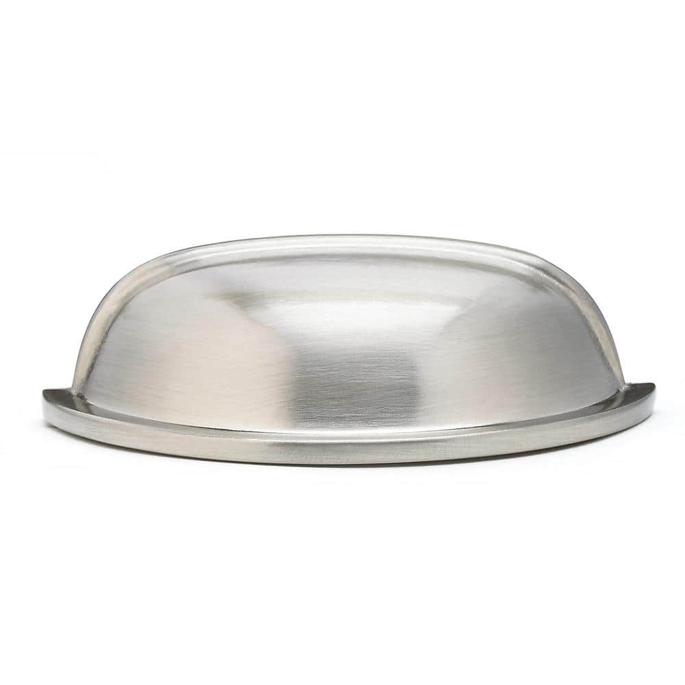 Richelieu 3 in. (76 mm) Center-to-Center Brushed Nickel Traditional Cup Pull