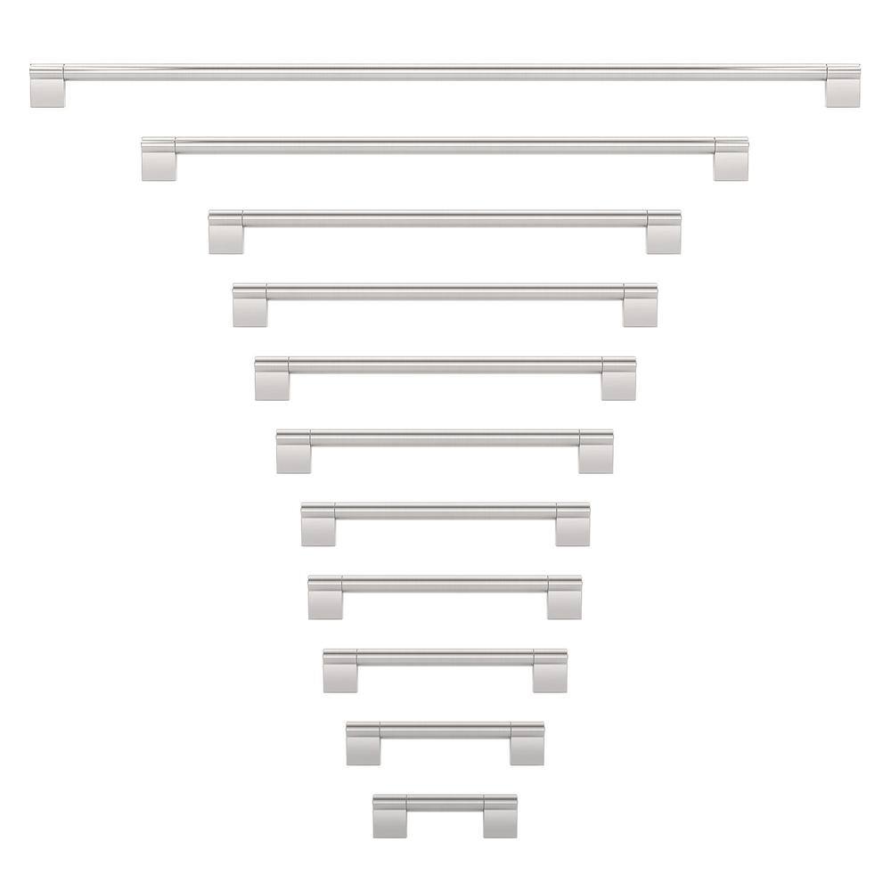Richelieu Avellino 6-5/16 in. (160 mm) Center-to-Center Brushed Nickel Cabinet Bar Pull