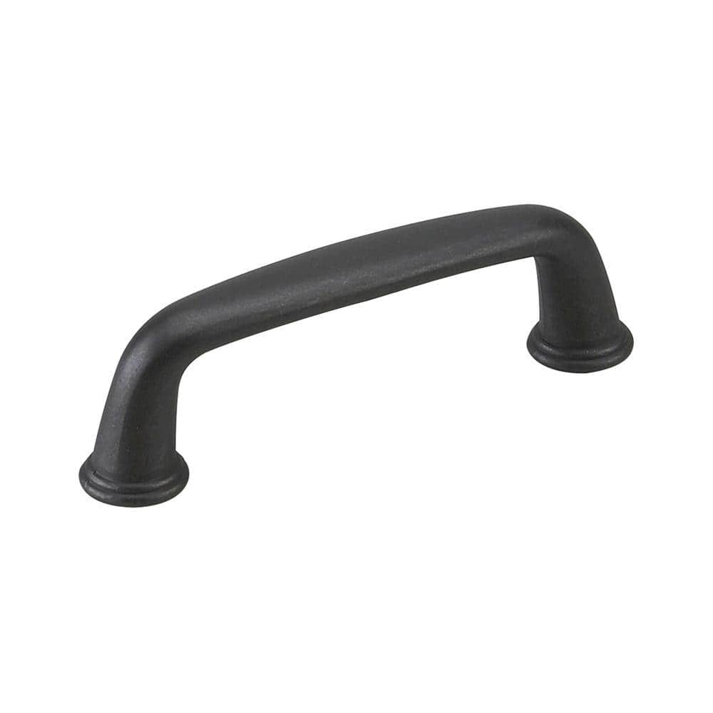 Richelieu 3 in. (76 mm) Center-to-Center Matte Black Traditional Drawer Pull