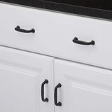Richelieu 3 in. (76 mm) Center-to-Center Matte Black Traditional Drawer Pull