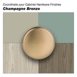 Richelieu 3-1/8 in. (80 mm) Champagne Bronze Contemporary Drawer Edge Pull