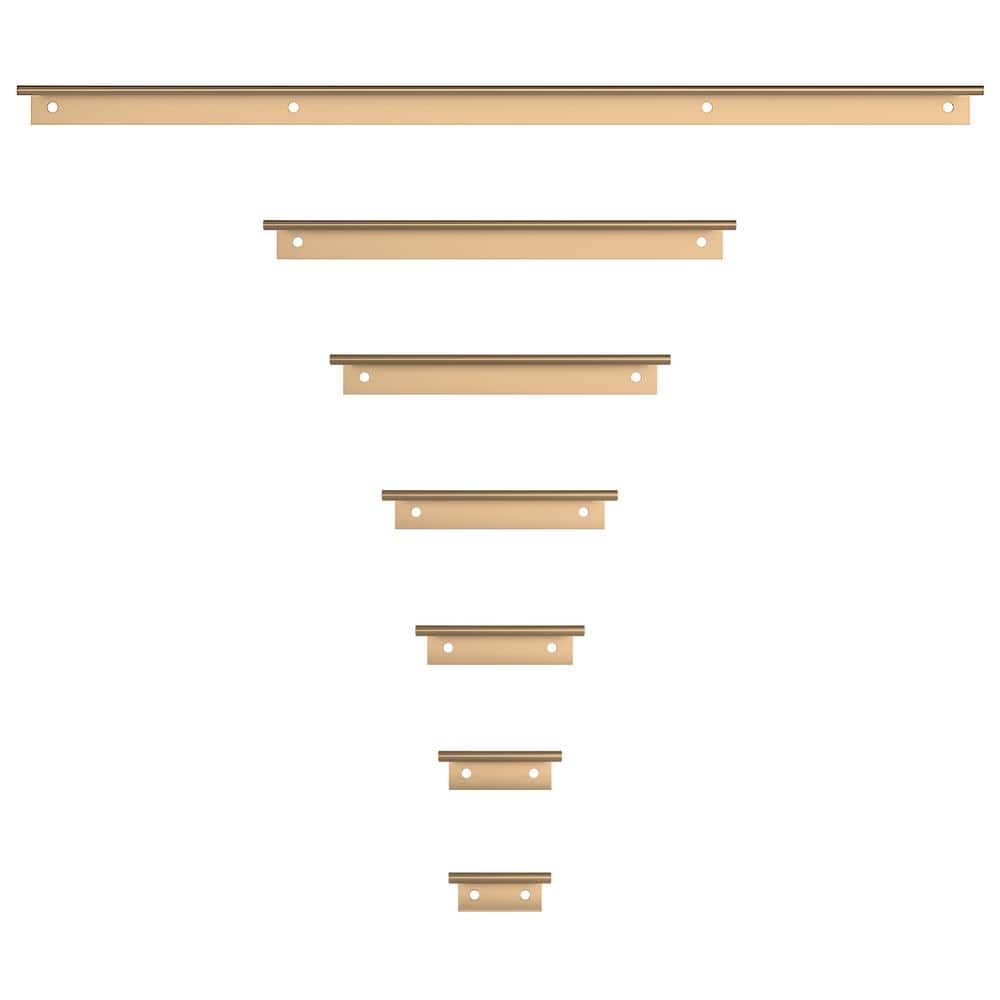 Richelieu 3-1/8 in. (80 mm) Champagne Bronze Contemporary Drawer Edge Pull