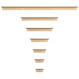 Richelieu 3-1/8 in. (80 mm) Champagne Bronze Contemporary Drawer Edge Pull