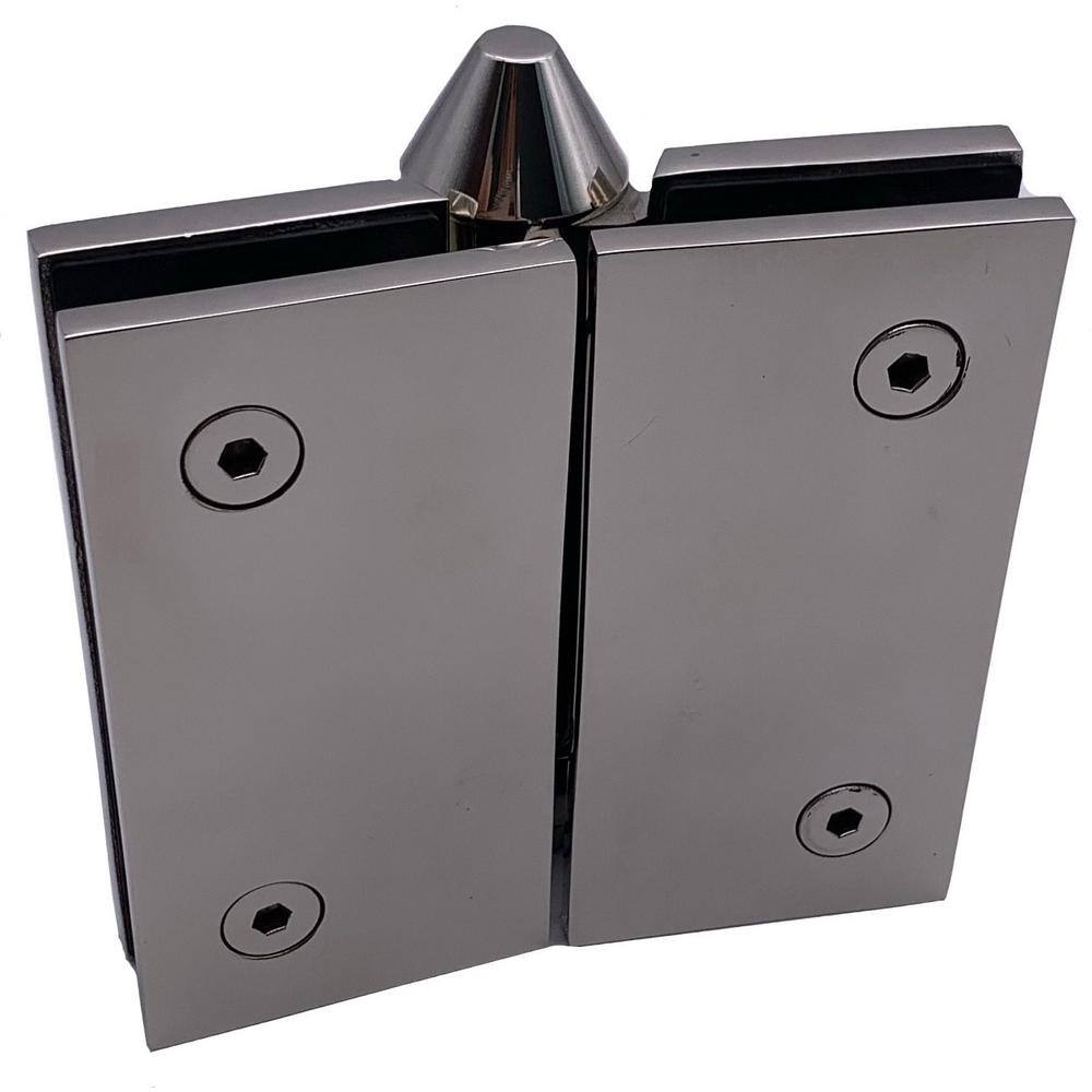 Richelieu Hardware 4-1/2 in. Stainless Steel Adjustable Spring-Loaded Pool Gate Hinge for Glass-to-Glass Mount
