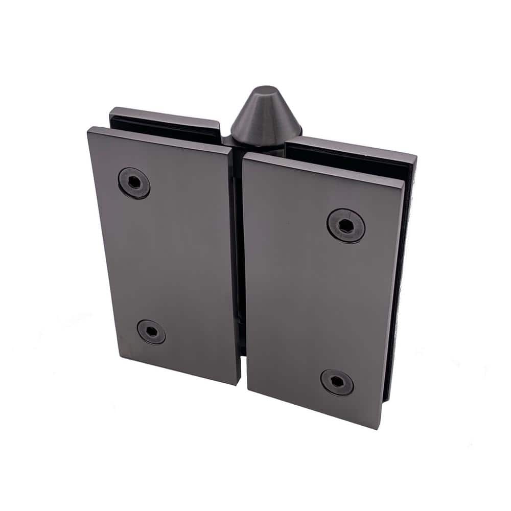 Richelieu Hardware 4-1/2 in. Stainless Steel Adjustable Spring-Loaded Pool Gate Hinge for Glass-to-Glass Mount