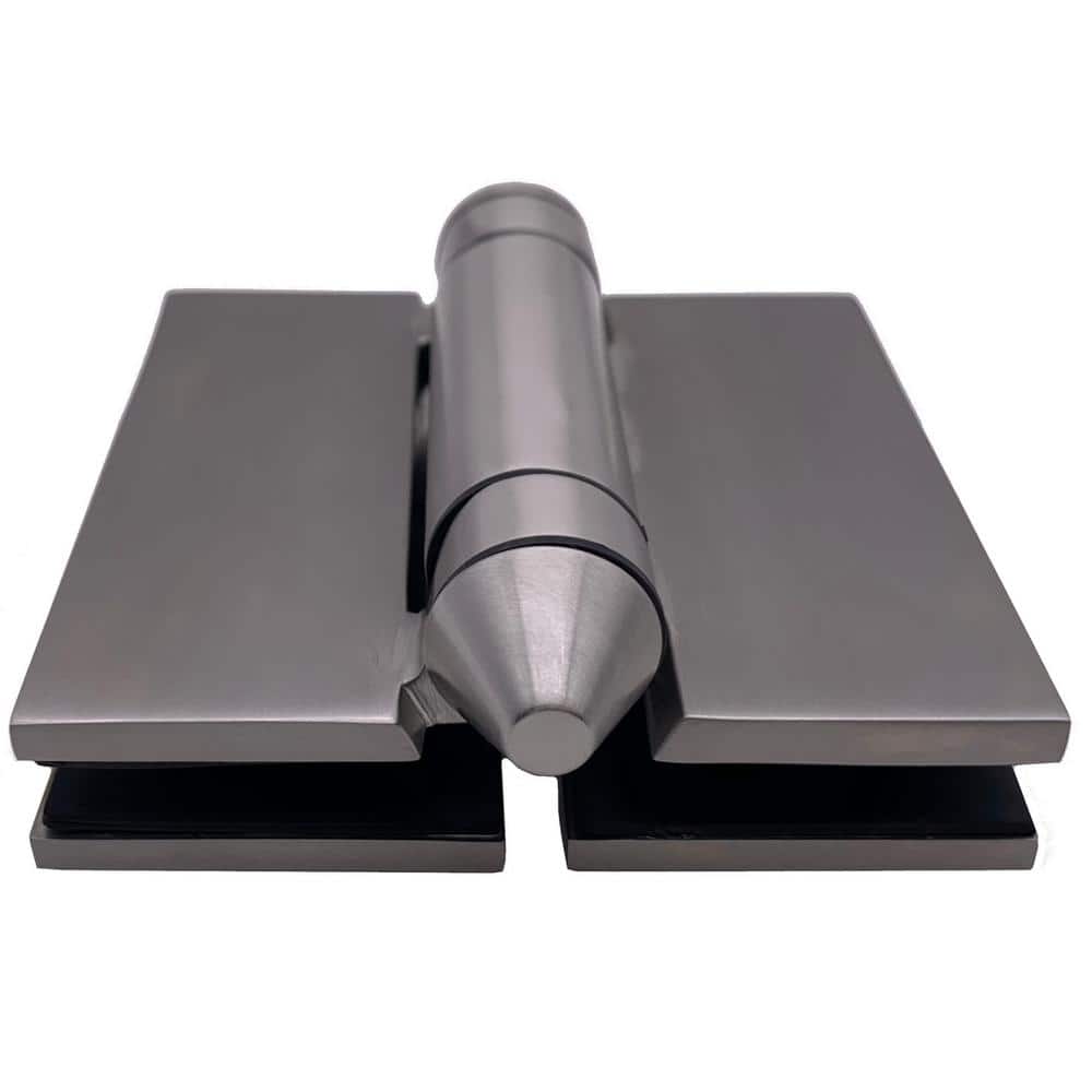Richelieu Hardware 4-1/2 in. Stainless Steel Adjustable Spring-Loaded Pool Gate Hinge for Glass-to-Glass Mount