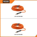 RIDGID 1/4 in. 50 in. Lay Flat Air Hose (2-Pack)