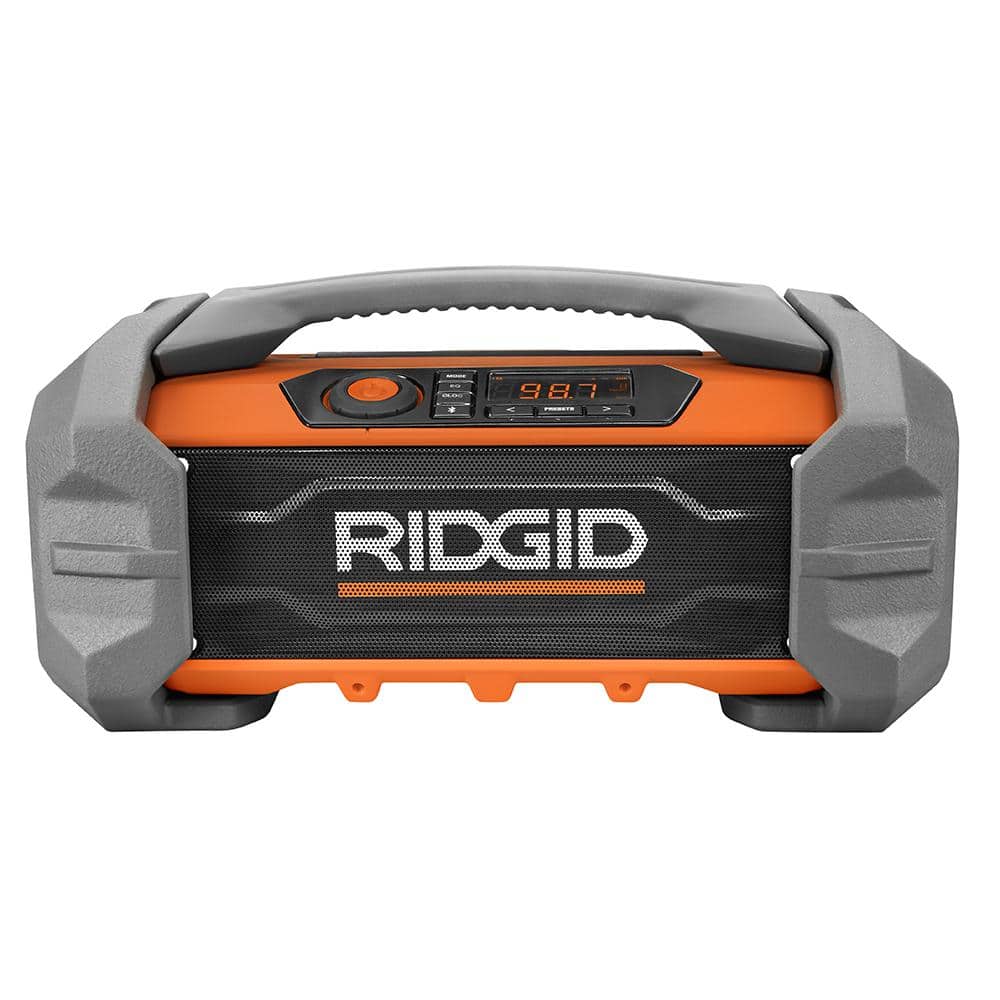 RIDGID 18V Hybrid Jobsite Radio with Bluetooth Wireless Technology (Tool Only)