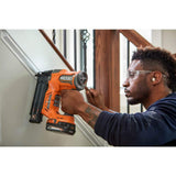 RIDGID 18V Brushless Cordless 18-Gauge 2-1/8 in. Brad Nailer with CLEAN DRIVE Technology with 18V 2.0 Ah Lithium-Ion Battery