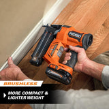 RIDGID 18V Brushless Cordless 18-Gauge 2-1/8 in. Brad Nailer with Brushless 7-1/4 in. Circular Saw (Tools Only)
