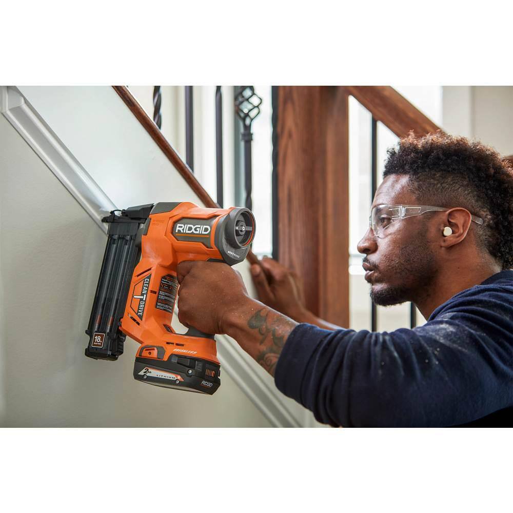 RIDGID 18V Brushless Cordless 18-Gauge 2-1/8 in. Brad Nailer with Brushless 7-1/4 in. Circular Saw (Tools Only)