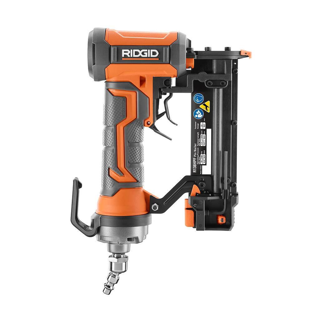 RIDGID Pneumatic 18-Gauge 2-1/8 in. Brad Nailer and 23-Gauge Headless Pin Nailer