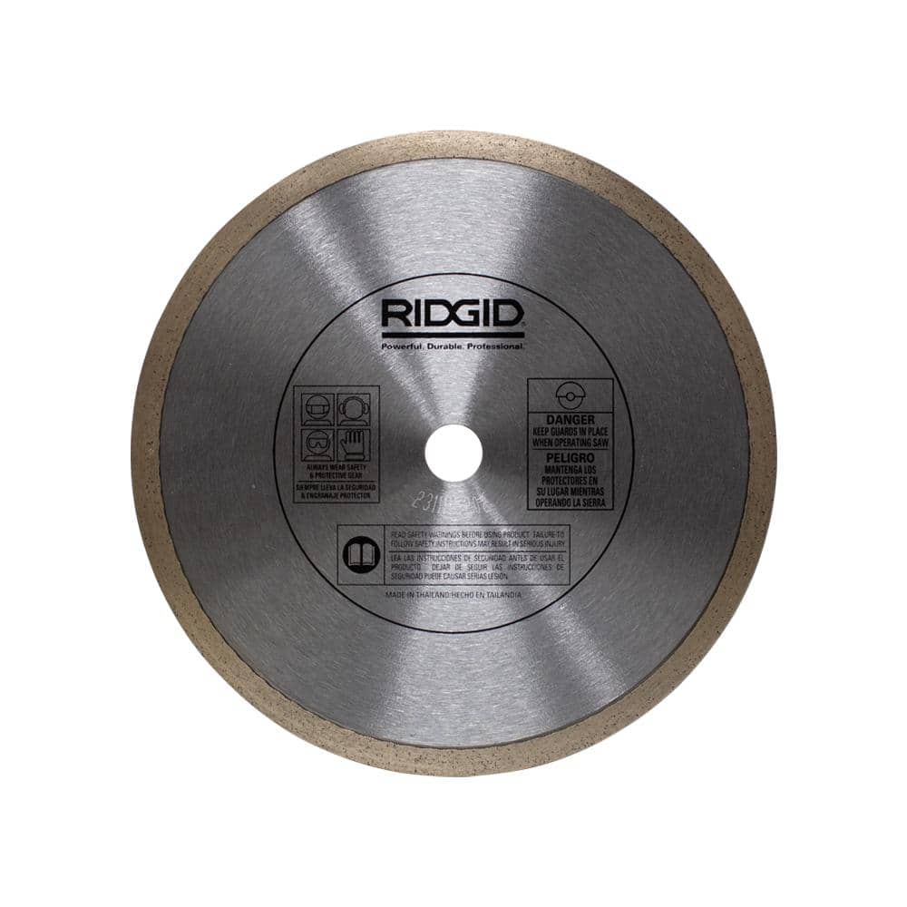 RIDGID 7 in. Glass Mosaic Tile Diamond Blade, 5/8 in. Arbor