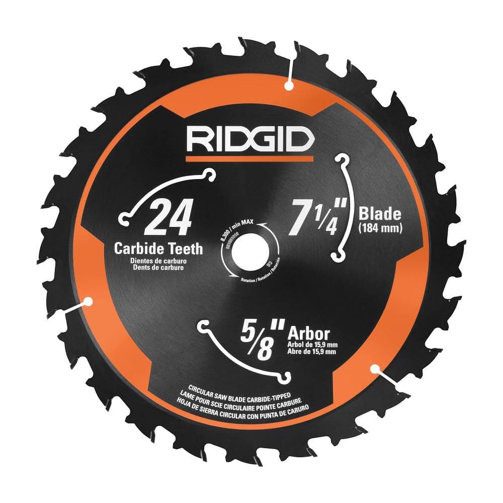 RIDGID 18V Starter Kit with (2) 4.0 Ah MAX Output Batteries and Charger with 18V Brushless Cordless 7-1/4 in. Circular Saw