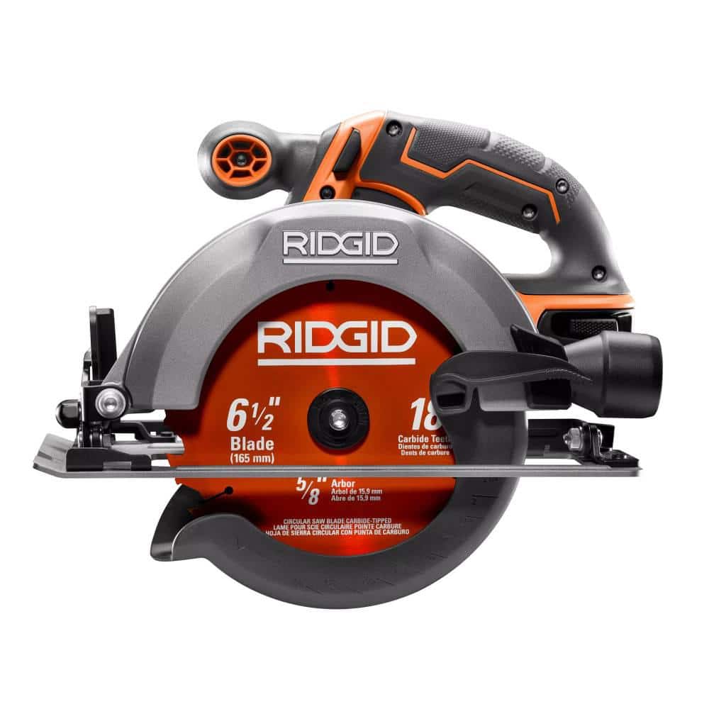 RIDGID 18V Cordless 6-1/2 in. Circular Saw Kit with (1) 4.0 Ah Battery and Charger